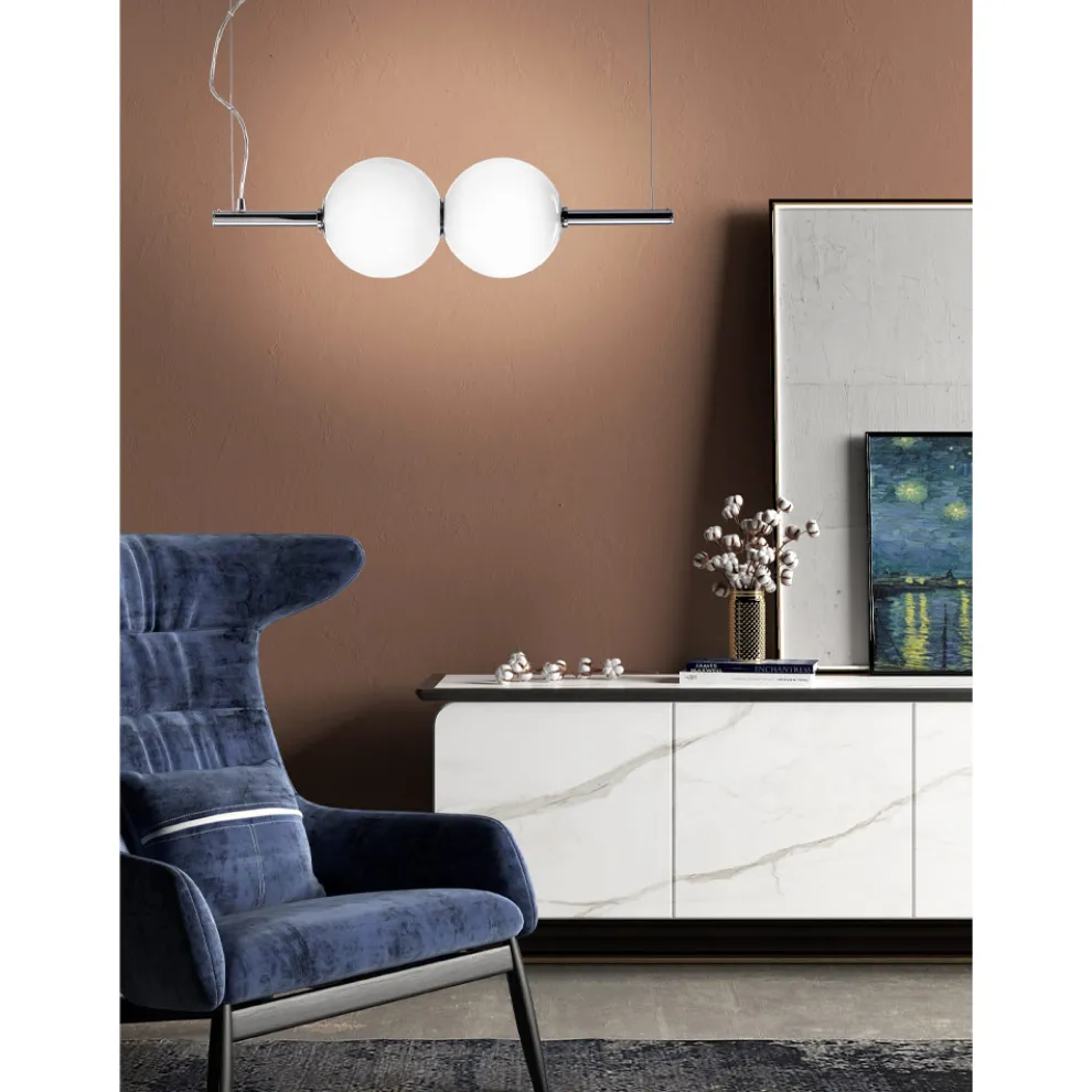 Hängelampe aus mundgeblasenem venezianischem Glas - Jupiter