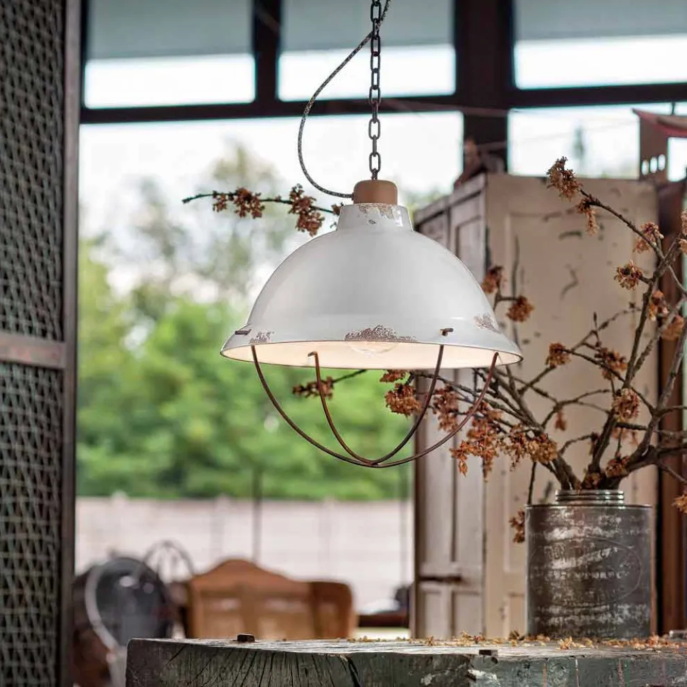 Hängelampe im Industrial Style Clara Ferroluce