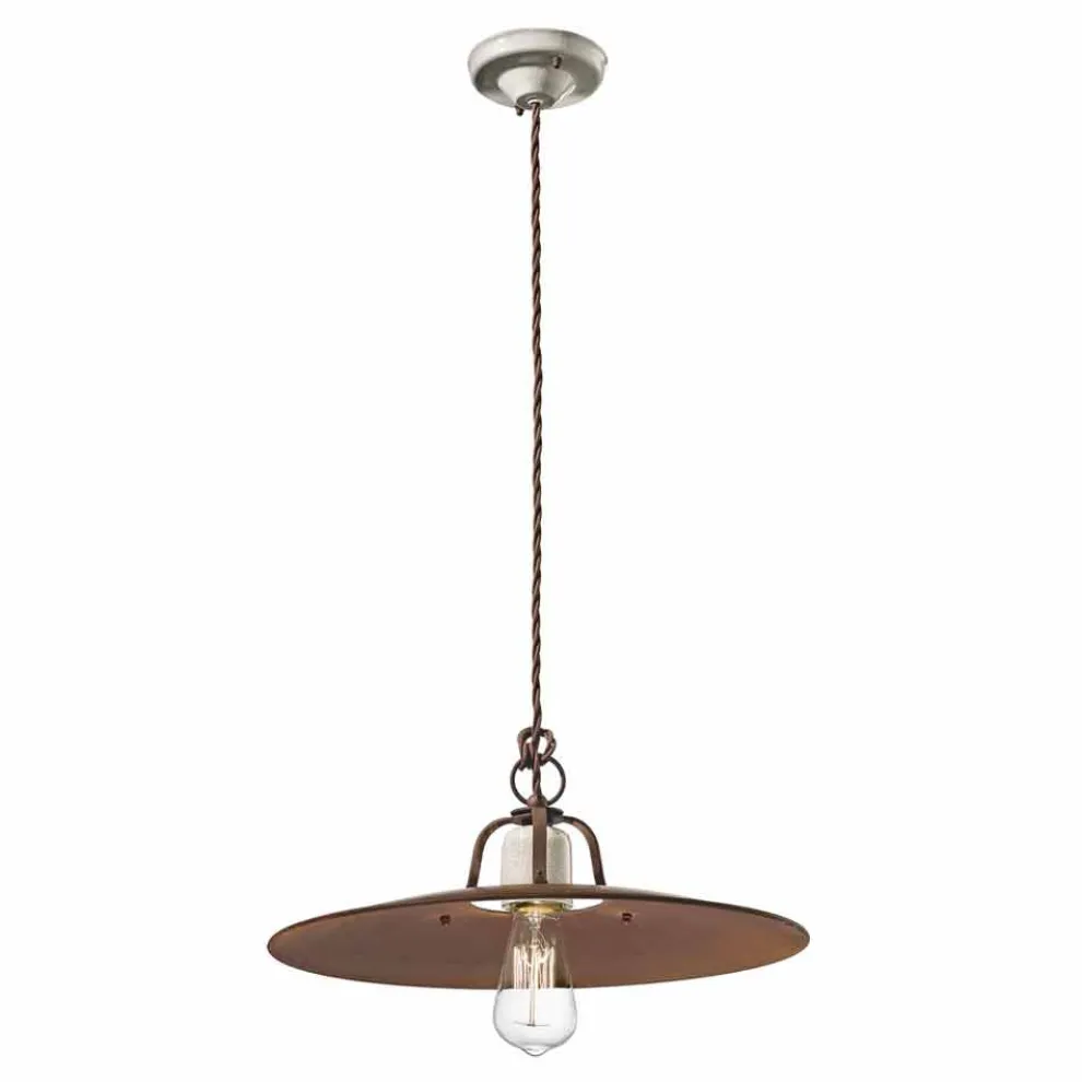 Hängelampe im Industrial Design von Ferroluce