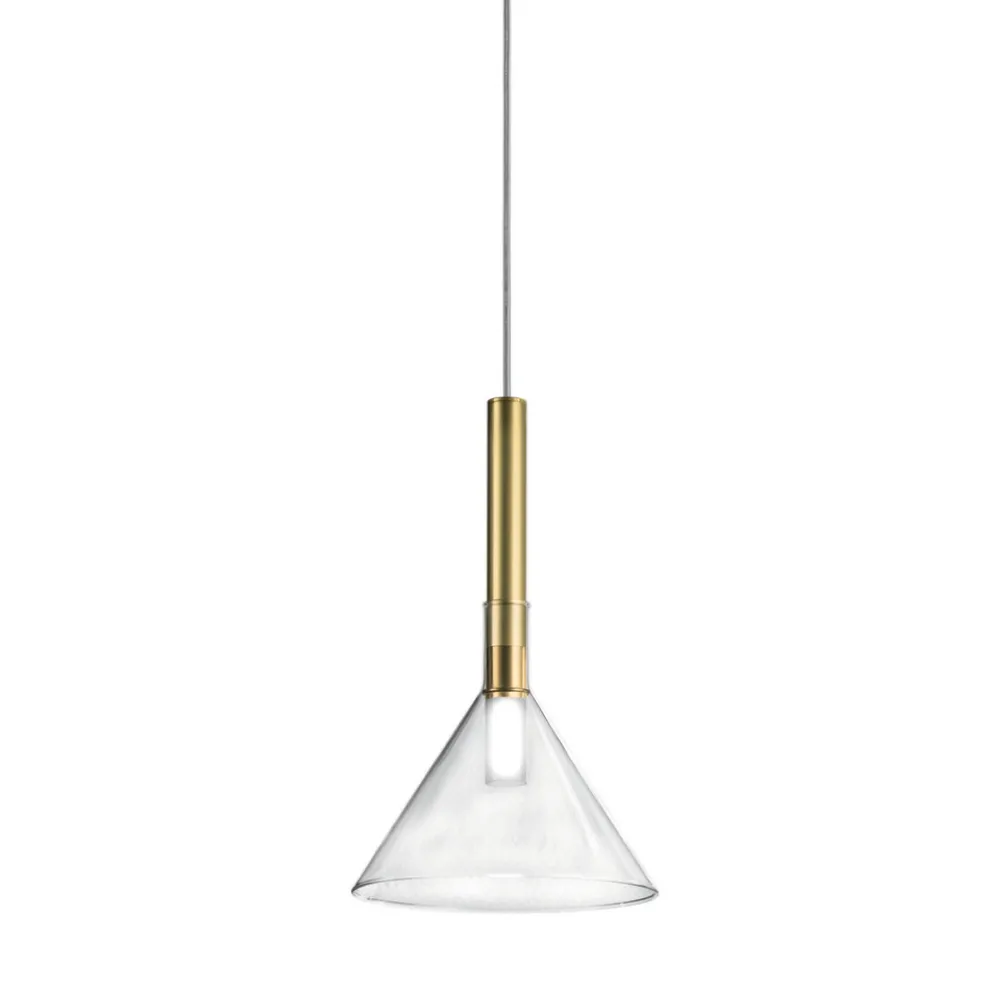 Hängelampe mit Glas in verschiedenen Formen, hergestellt in Italien – Sintonia