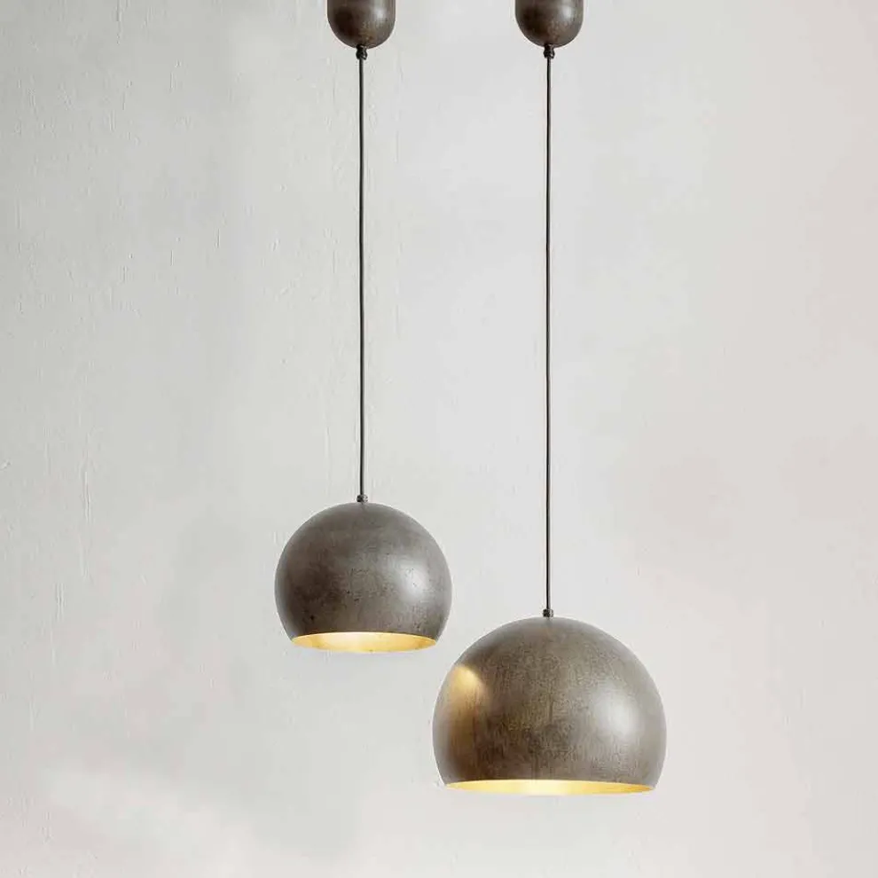 Hängeleuchte aus Stahl Durchmesser 300 o 400 mm – Materia Aldo Bernardi