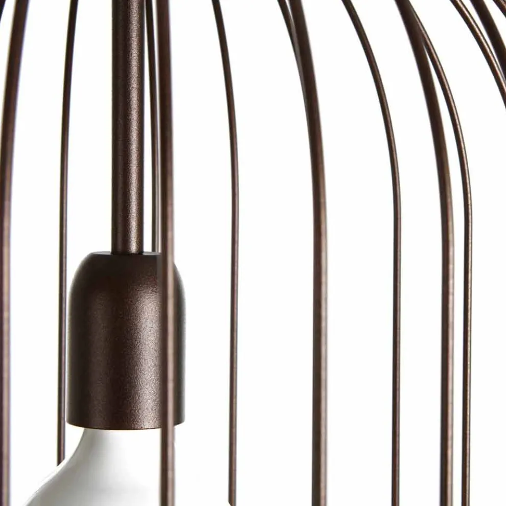 Hängeleuchte aus Stahl Durchmesser 35xH70xL.Katalog cm Bibiana