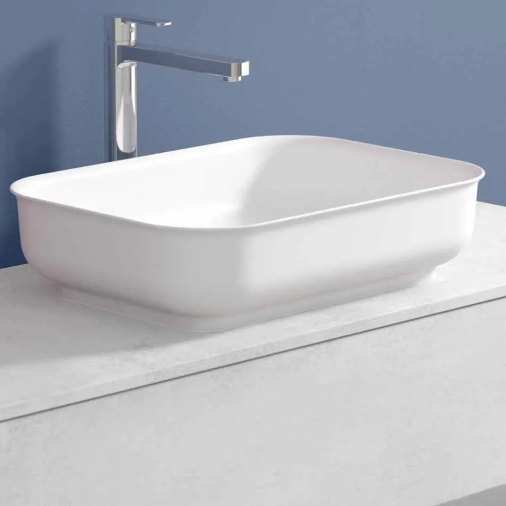 Hängende Badezimmermöbel mit Design-Waschbecken in 4 Ausführungen - Paoletto