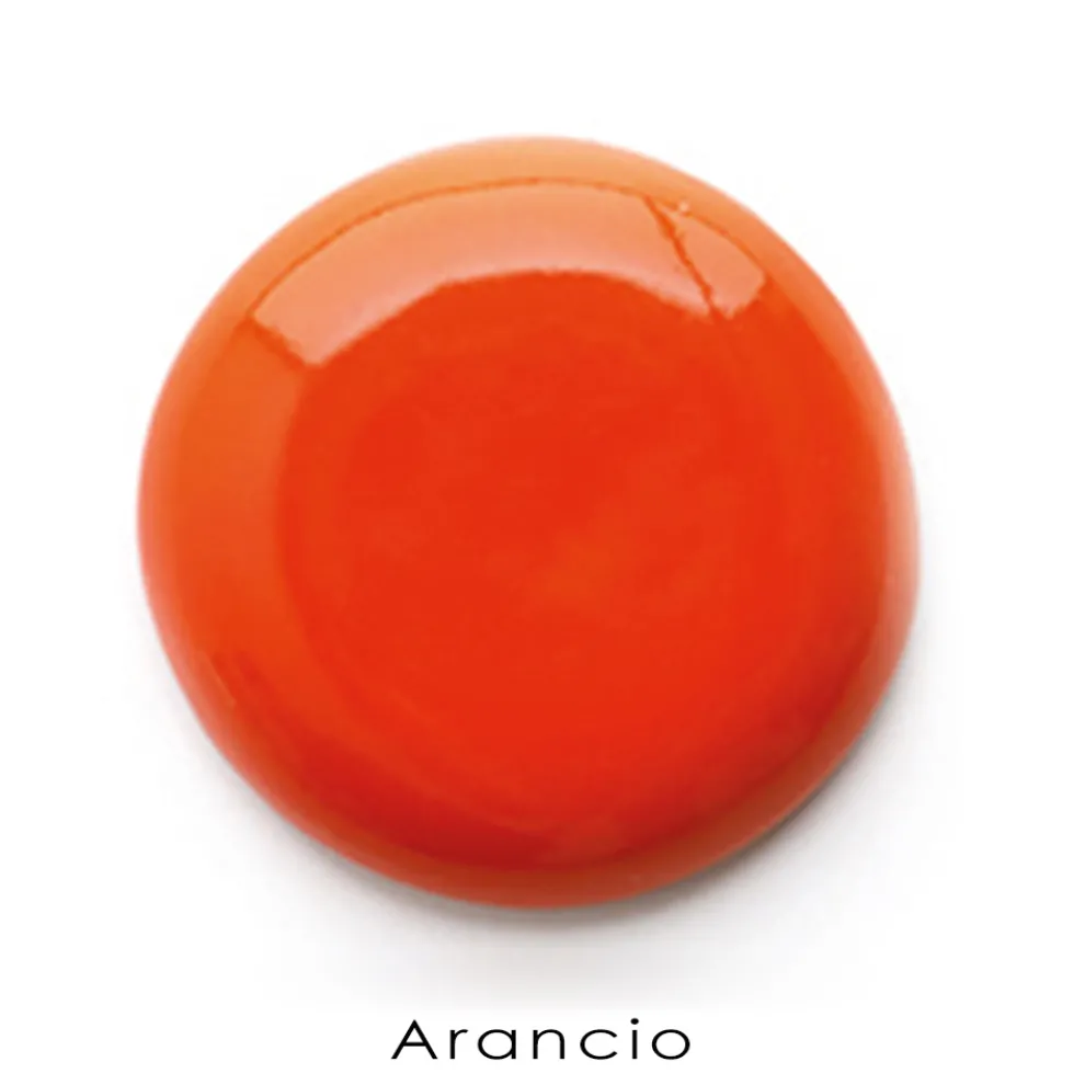 Hängendes Badezimmer-Waschbecken aus weißer und farbiger Keramik 42 cm - Meridiano