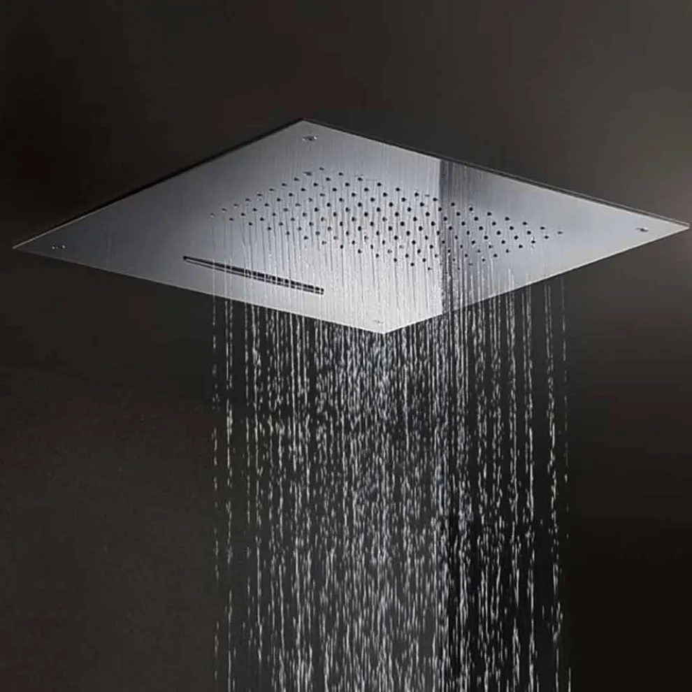 Hochwertiger quadratischer Duschkopf aus Edelstahl Made in Italy - Nello