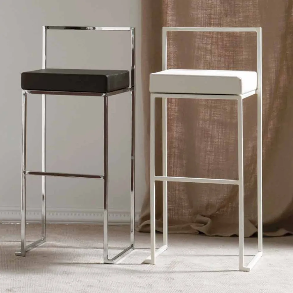 Hocker aus Kunstleder H 65 cm, modernens Design - Alina