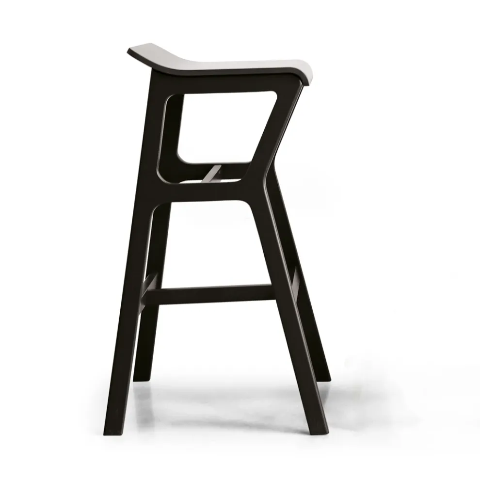 Hocker mit Struktur aus massivem Buchenholz Made in Italy - Regensburg