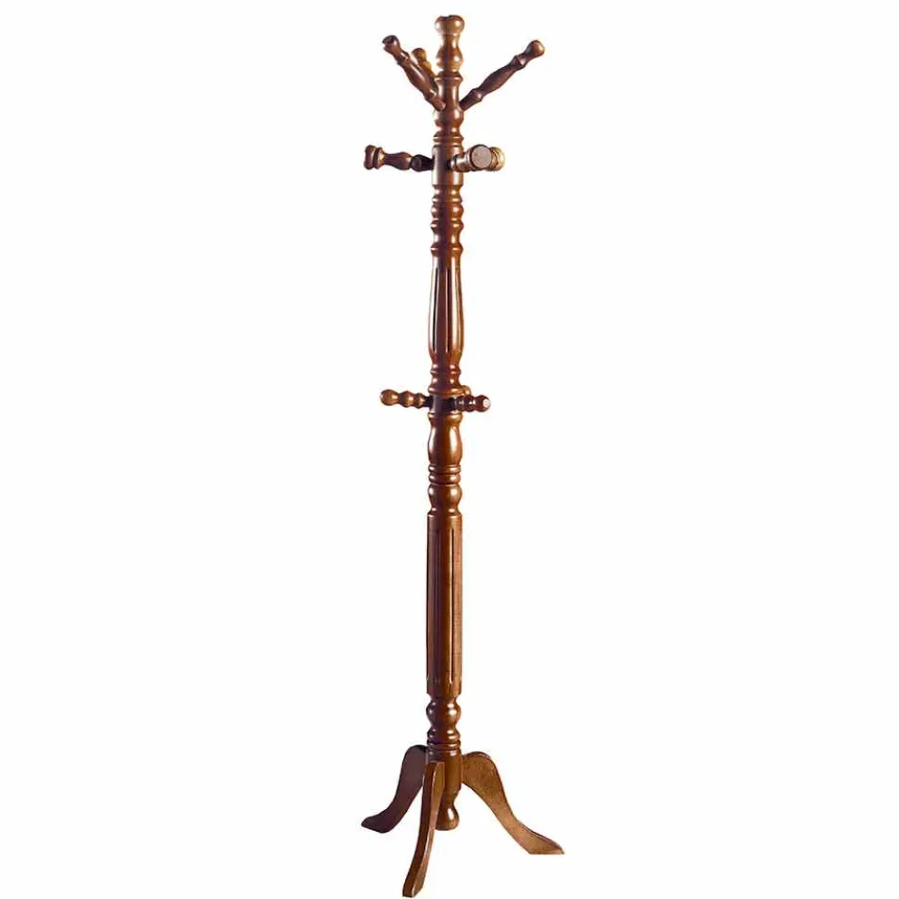 Holzgarderobe im modernen Design von Cristiano, hergestellt in Italien