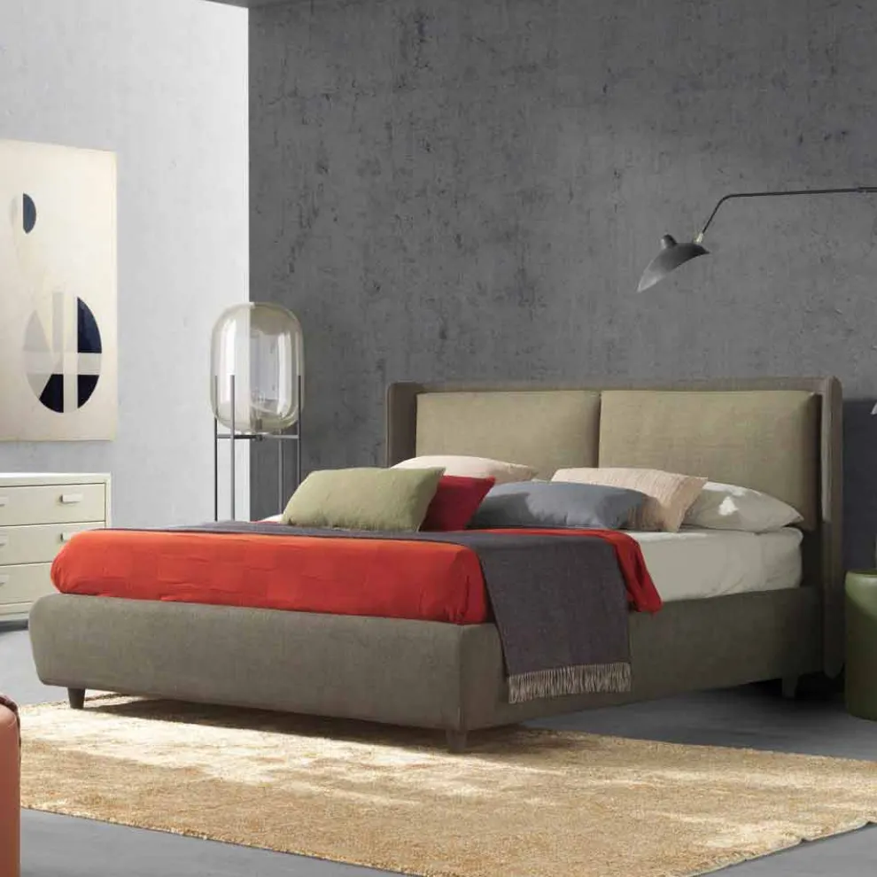 Doppelbett mit Bettcontainer, modernes Design, Kate von Bolzan