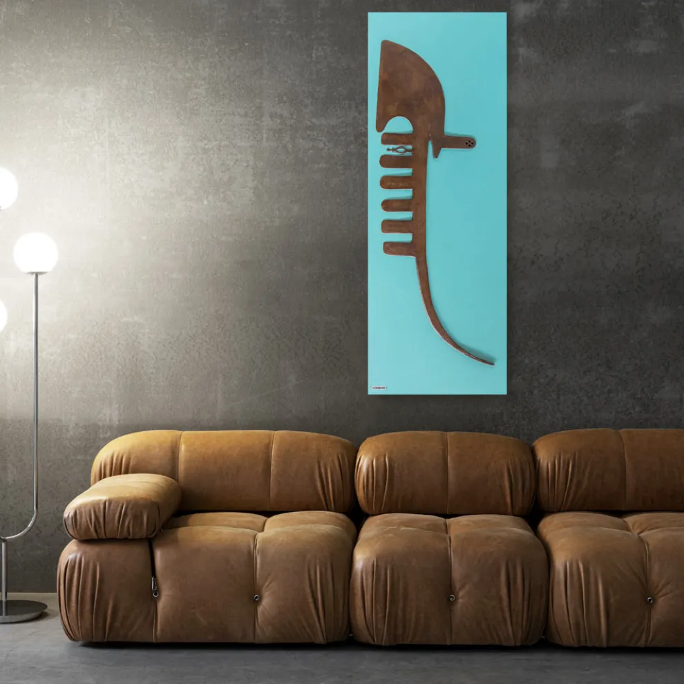 Hydraulischer Heizkörper aus recyceltem Marmorpulver. Made in Italy - Venedig