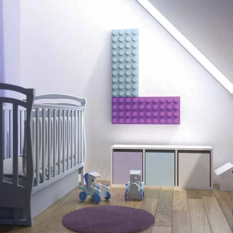 Hydraulischer Heizkörper Lego in modernem Design Brick Scirocco H