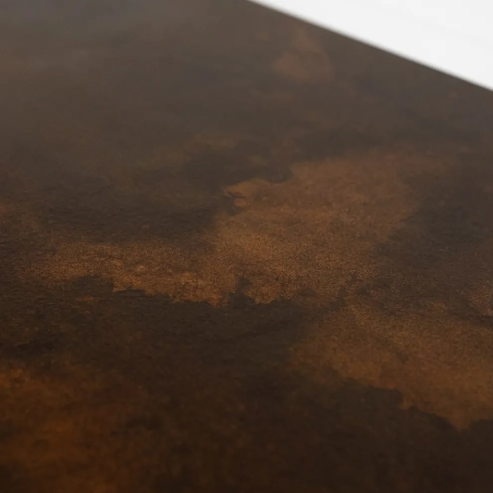 Hydraulischer Heizkörper aus italienischem Marmorpulver Corten-Effekt - Linien