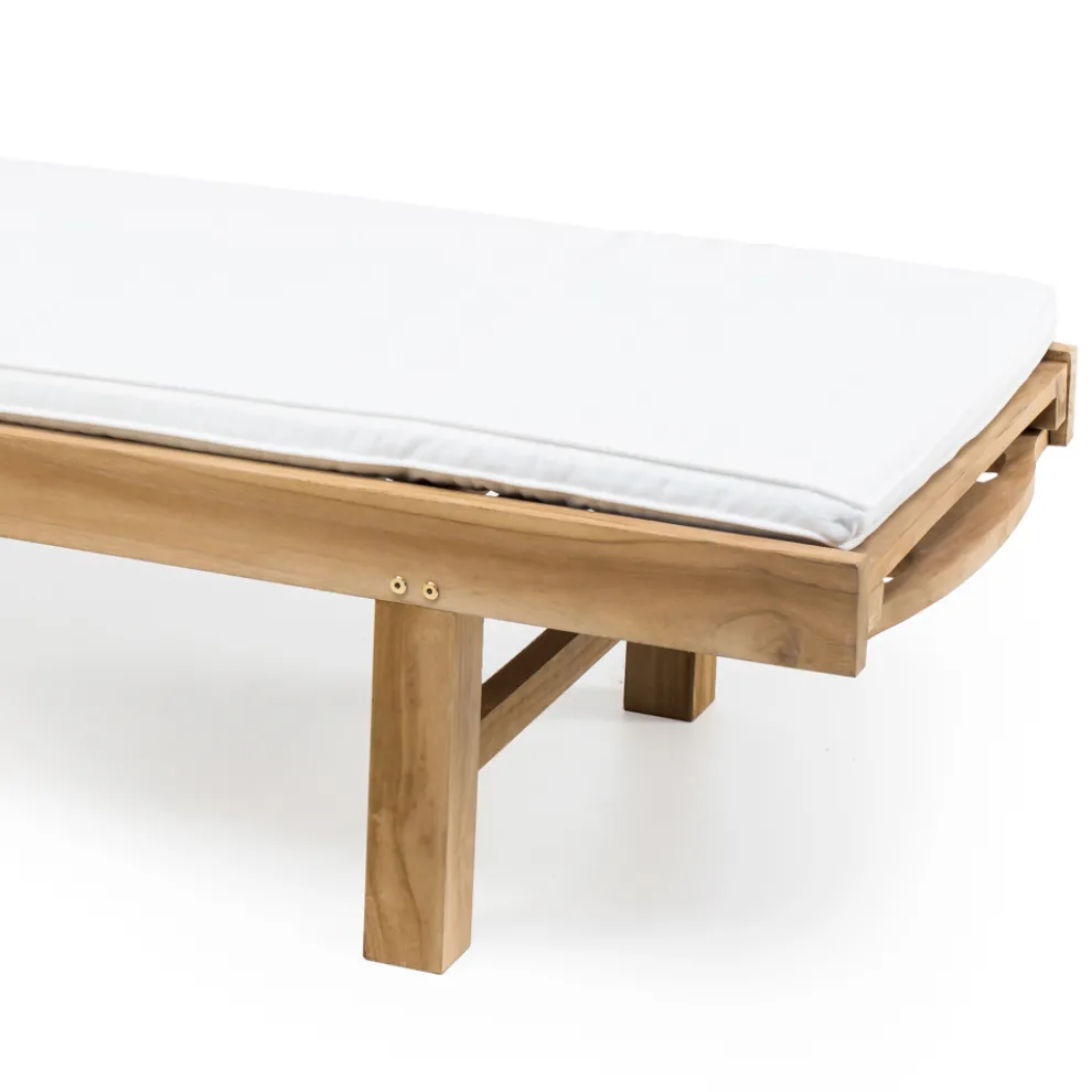 Gartenliege aus natürlichem Teakholz - Yggdrasil