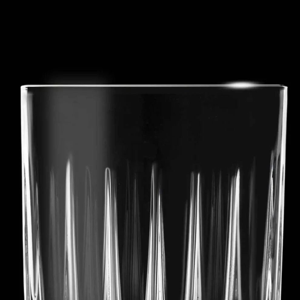 12 Likörgläser aus Öko-Kristall mit linearen Designdekorationen - Senzatempo