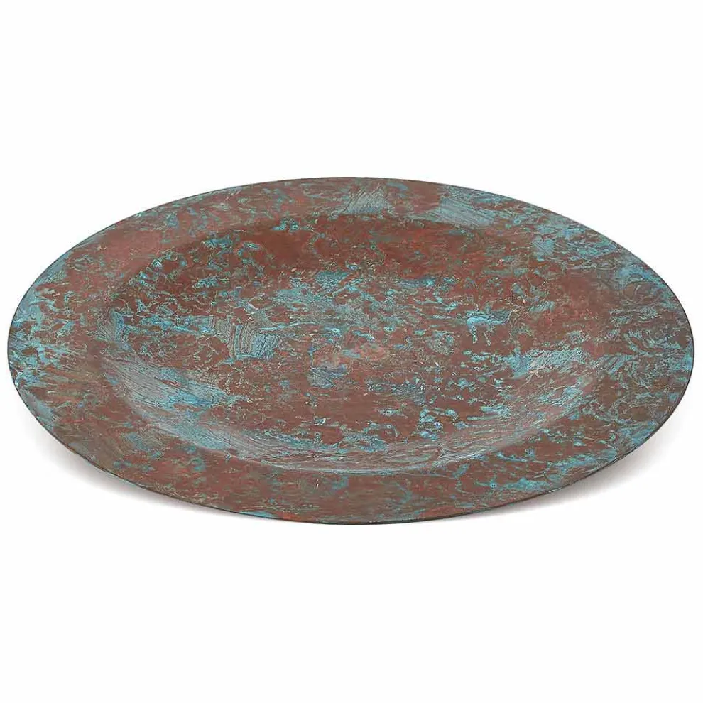 Tischset aus massivem Kupfer grün oder brüniert 6 Stück 28 cm - Rocho