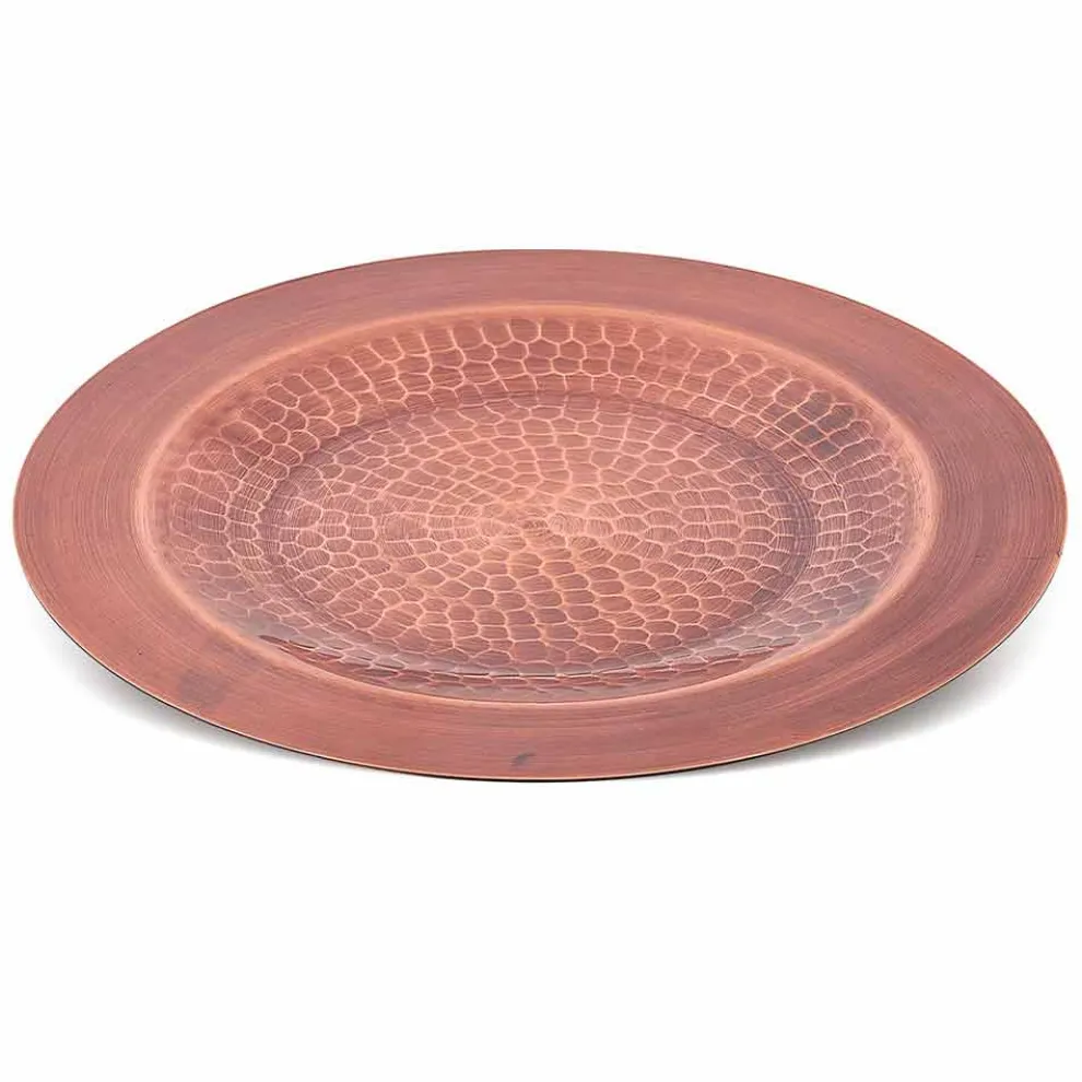 Tischset aus massivem Kupfer grün oder brüniert 6 Stück 28 cm - Rocho