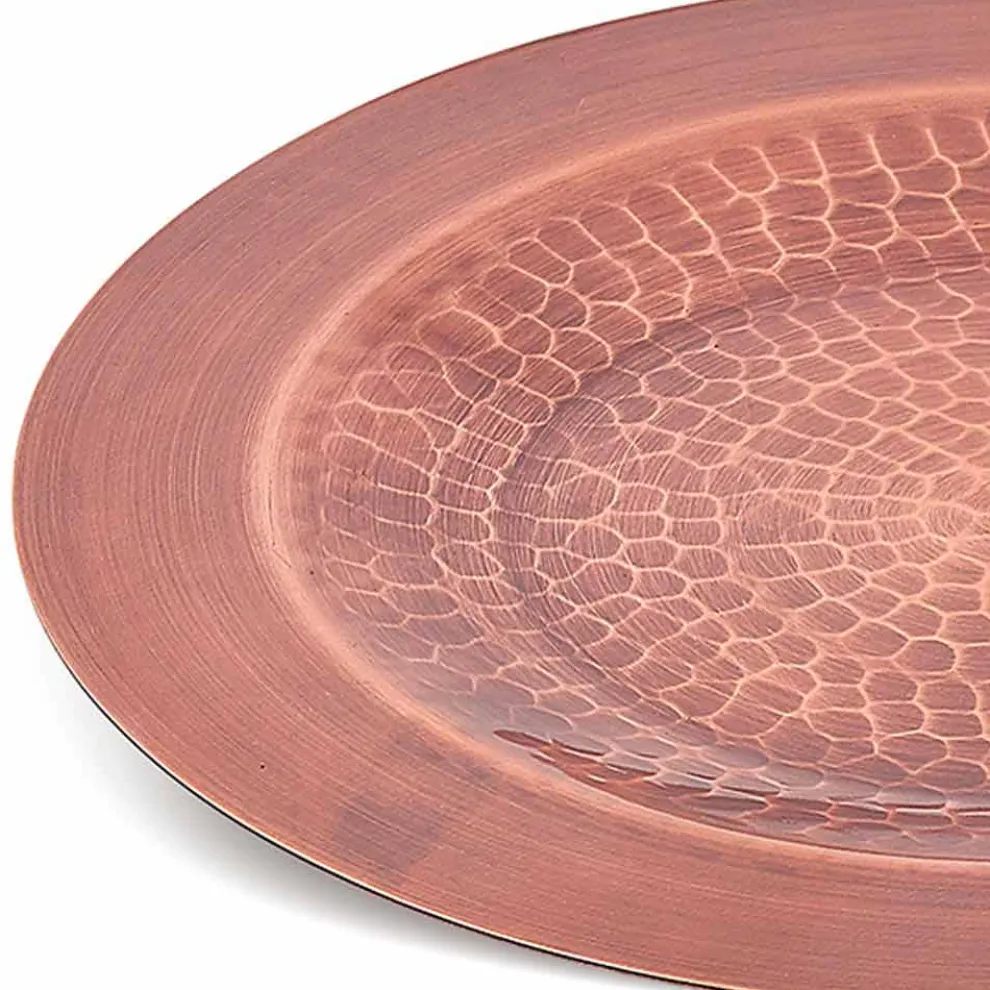 Tischset aus massivem Kupfer grün oder brüniert 6 Stück 28 cm - Rocho