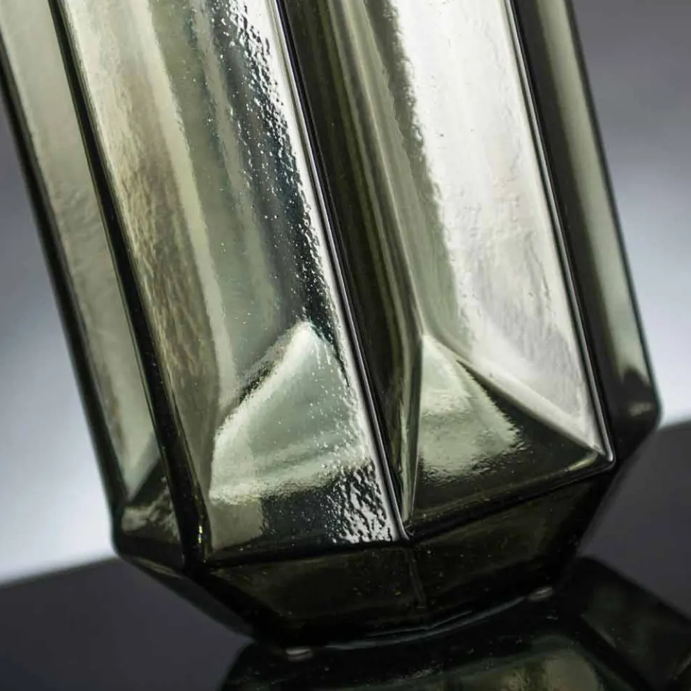 Indoor-Vase aus poliertem Glas, handgefertigt in Italien - Flock