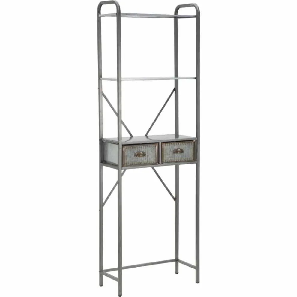 Industrieller Badezimmerschrank aus Eisen im Vintage-Stil mit Schubladen - Pome