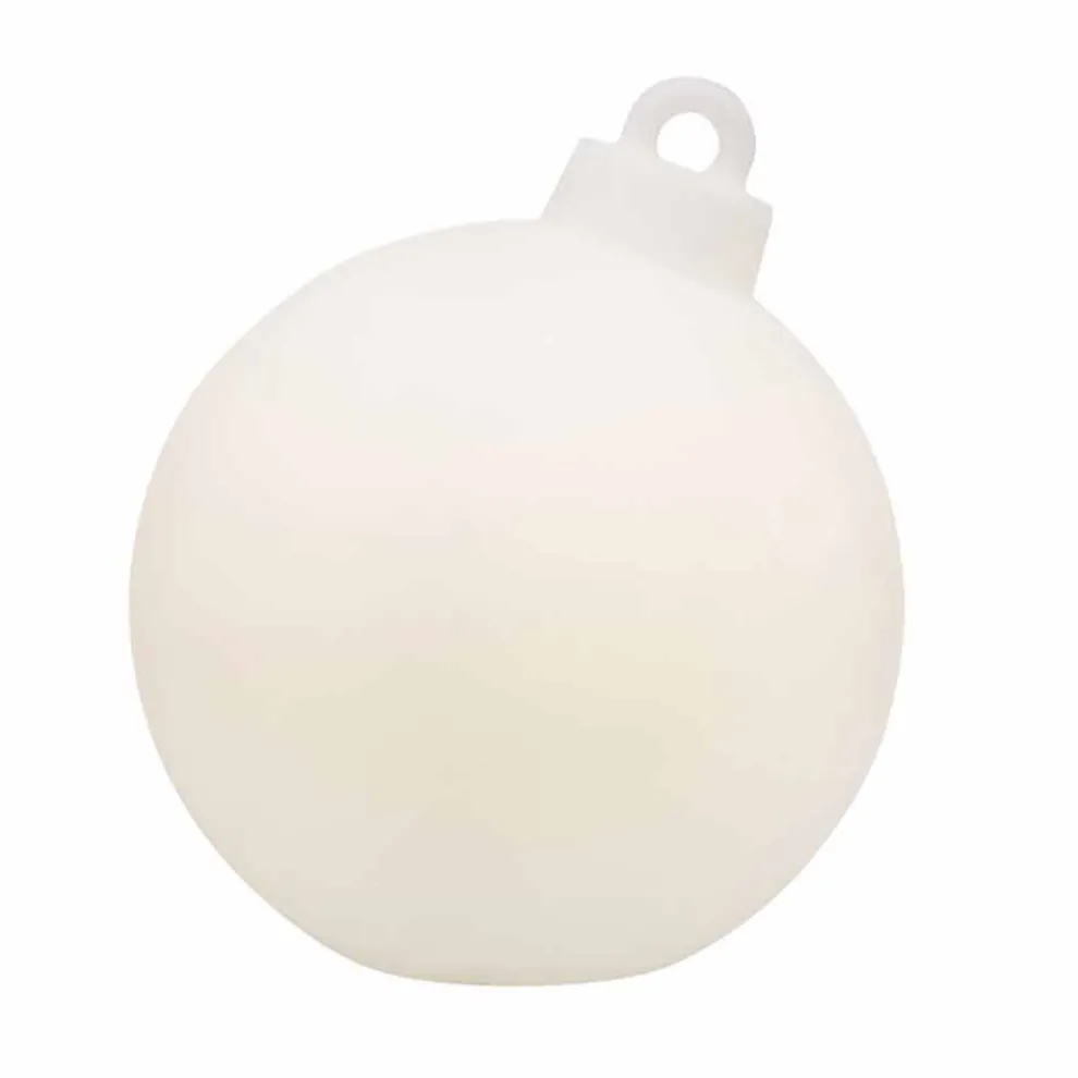 Innen- oder Außendekor Lampe Roter, weißer Weihnachtsball - Pallastar