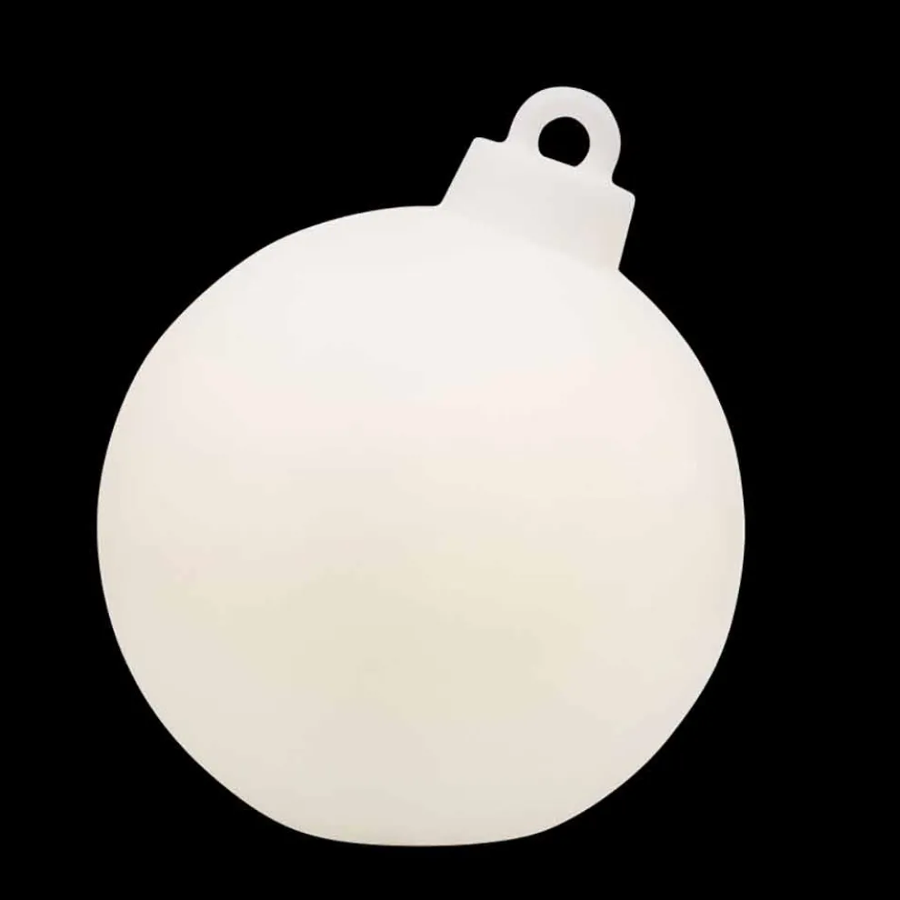 Innen- oder Außendekor Lampe Roter, weißer Weihnachtsball - Pallastar