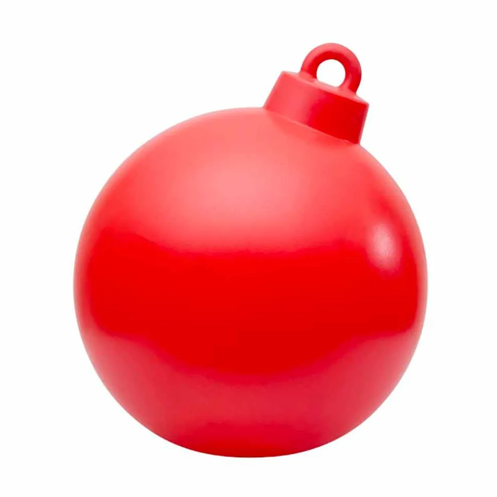 Innen- oder Außendekor Lampe Roter, weißer Weihnachtsball - Pallastar