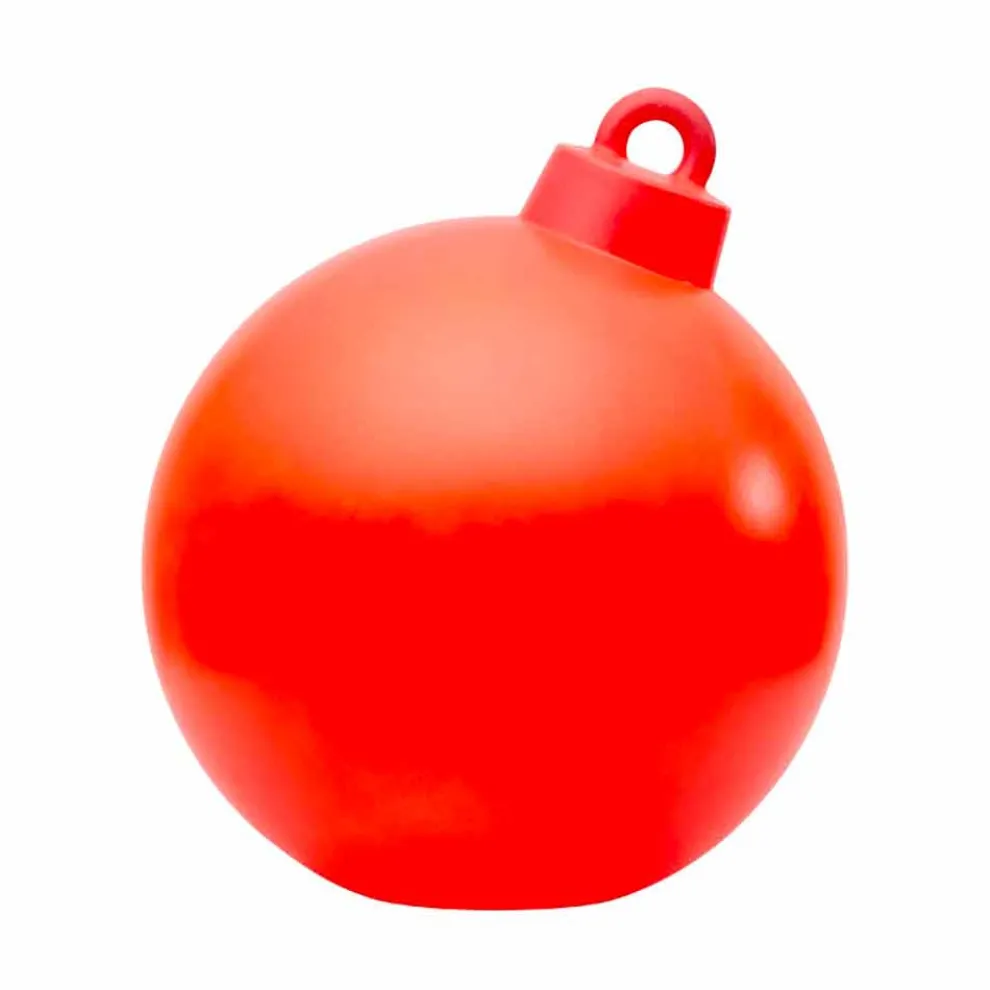 Innen- oder Außendekor Lampe Roter, weißer Weihnachtsball - Pallastar