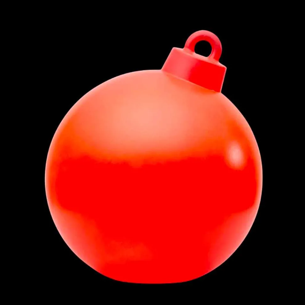 Innen- oder Außendekor Lampe Roter, weißer Weihnachtsball - Pallastar