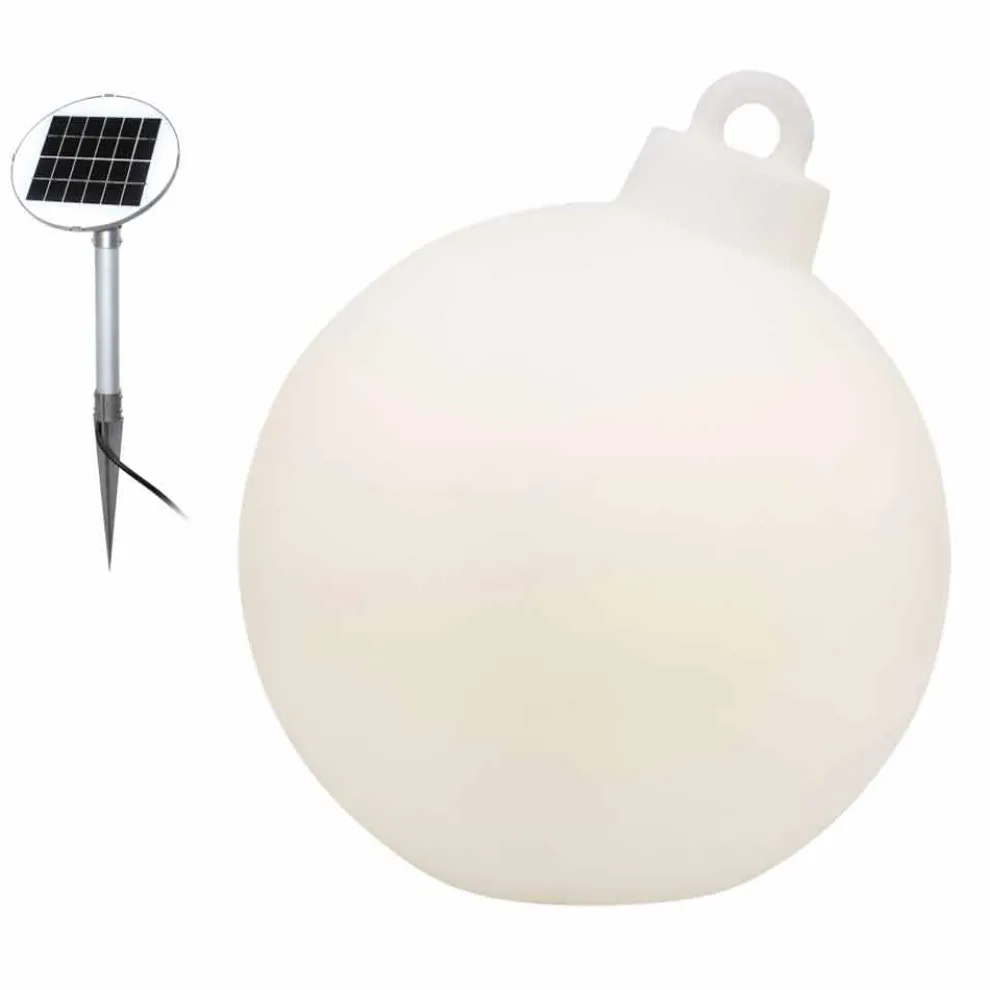 Innen- oder Außendekor Lampe Roter, weißer Weihnachtsball - Pallastar