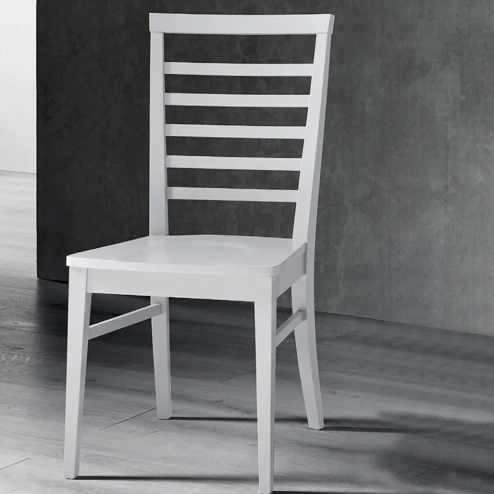 Italienischer Design-Küchenstuhl aus massivem Buchenholz - Jeanine