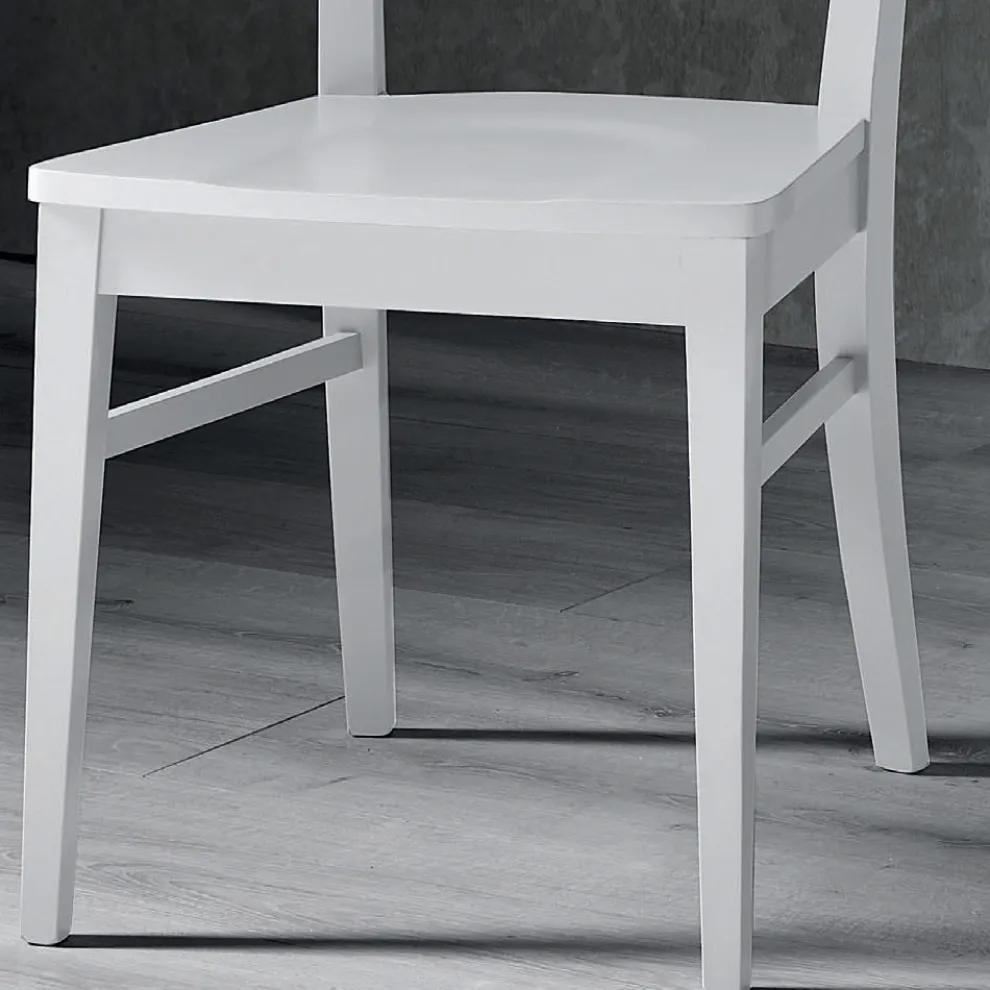 Italienischer Design-Küchenstuhl aus massivem Buchenholz - Jeanine