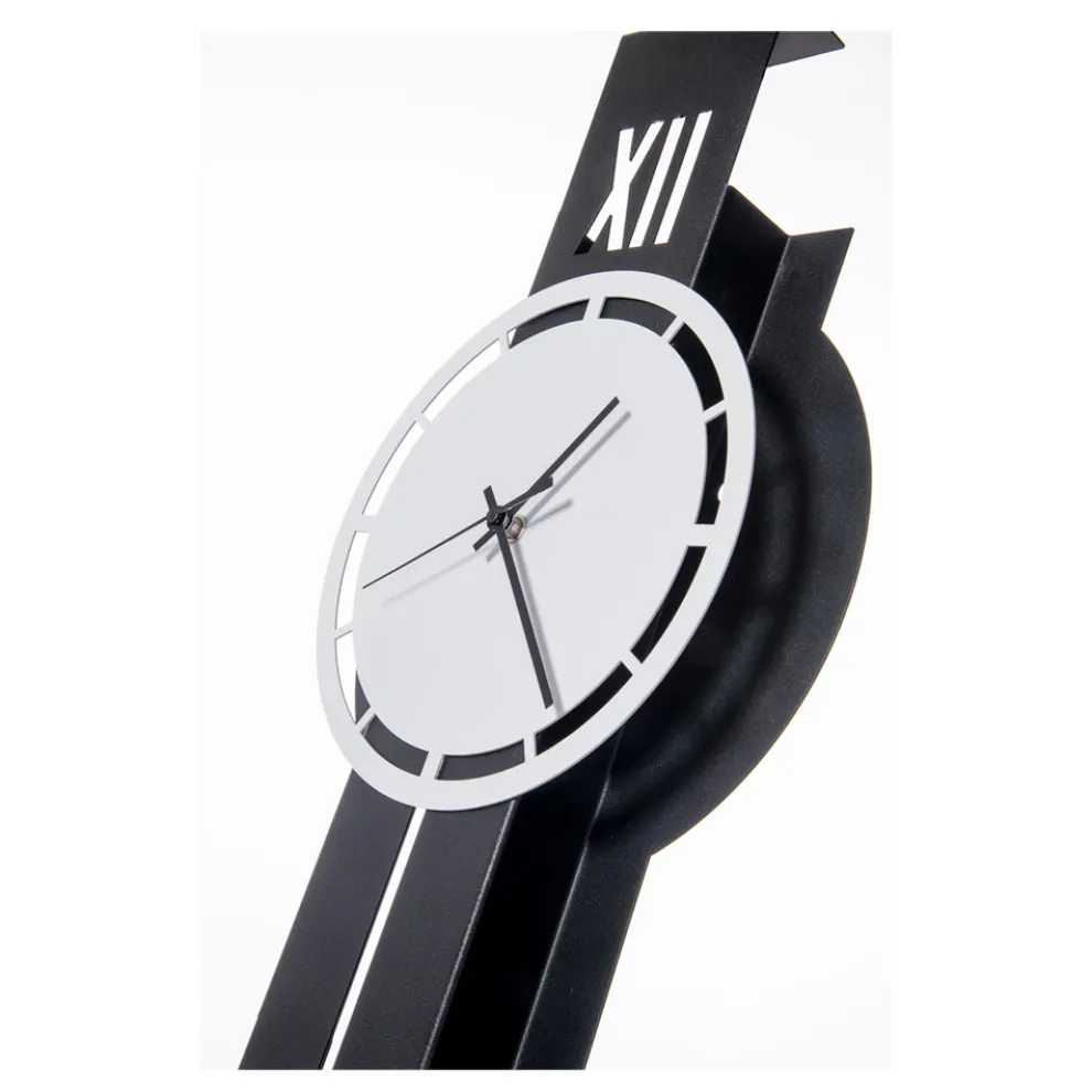 Eisen-Wanduhr mit Pendel, hergestellt in Italien – Klang