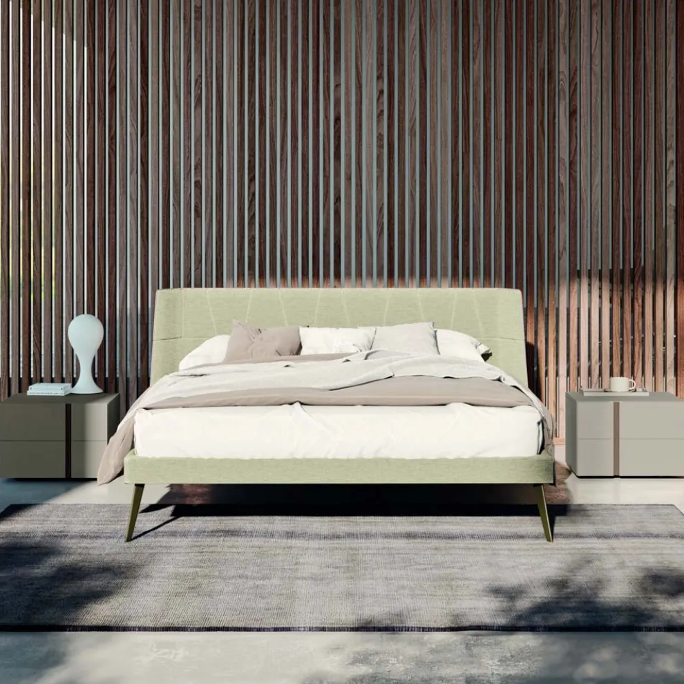 Schlafzimmer mit 4 Elementen Moderner Stil Made in Italy Hohe Qualität - Minorco