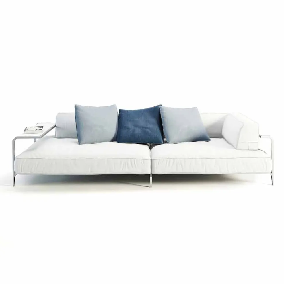 Outdoor-Sofa gepolstert in modernem Design Stoff Made in Italy - Arkansas