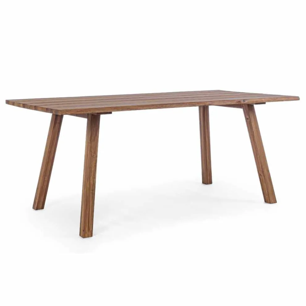 Esstisch im Freien in Acacia Wood Oil Finish - Leonard