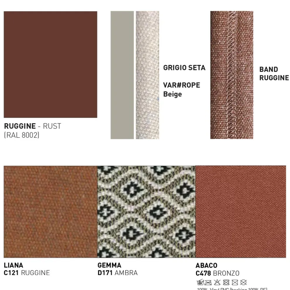 3-Sitzer Outdoor-Sofa mit Kissen Made in Italy - Emmacross von Varaschin