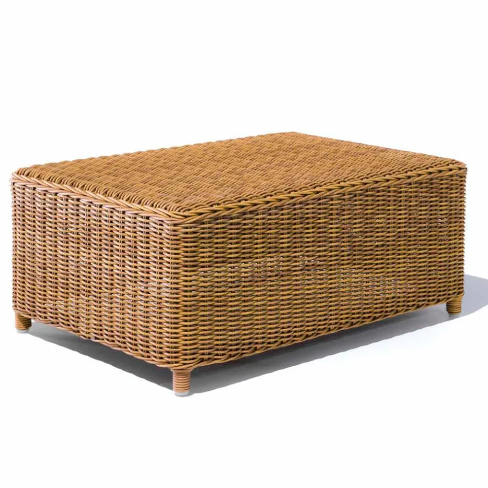 Garten Couchtisch aus gewebtem synthetischem Rattan - Yves