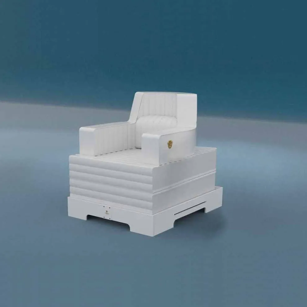 Schwimmendes Design Loungesofa weiß  Sit in Pool Model