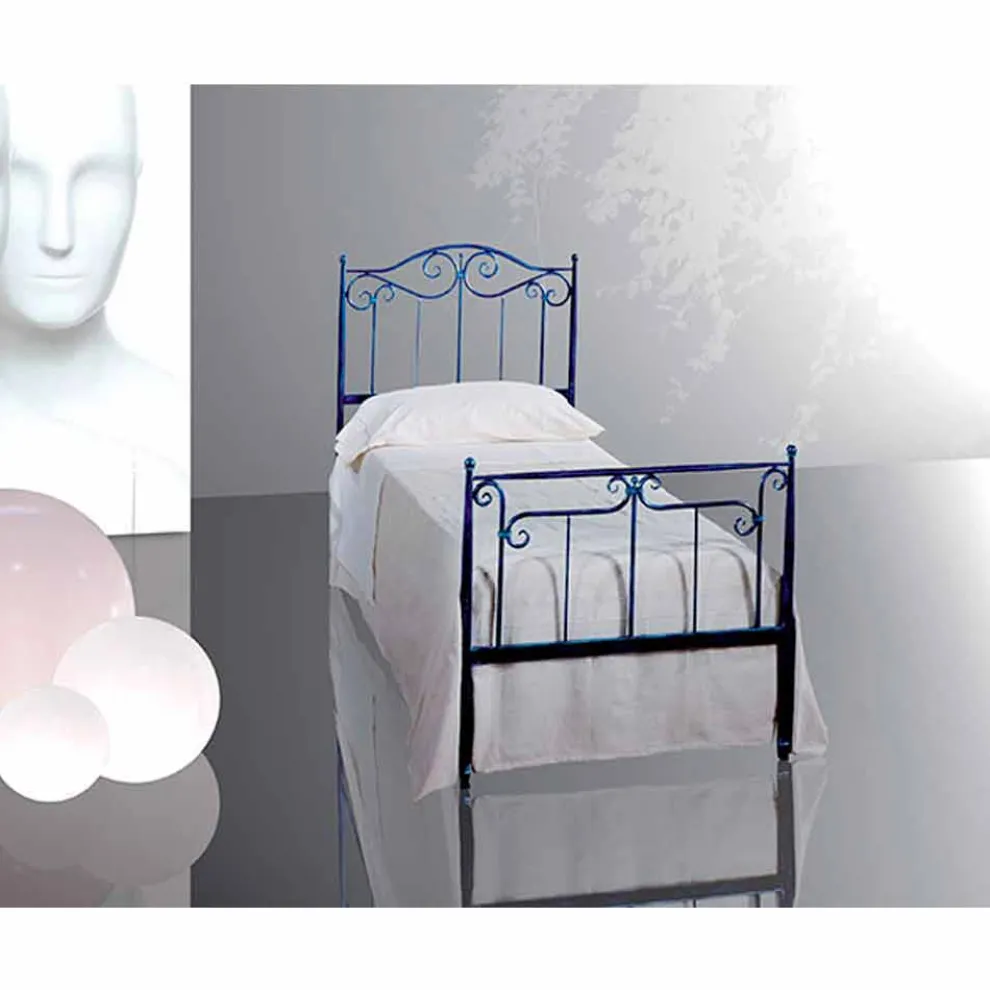 Auriga Einzel Bett aus Schmiedeeisen in Design