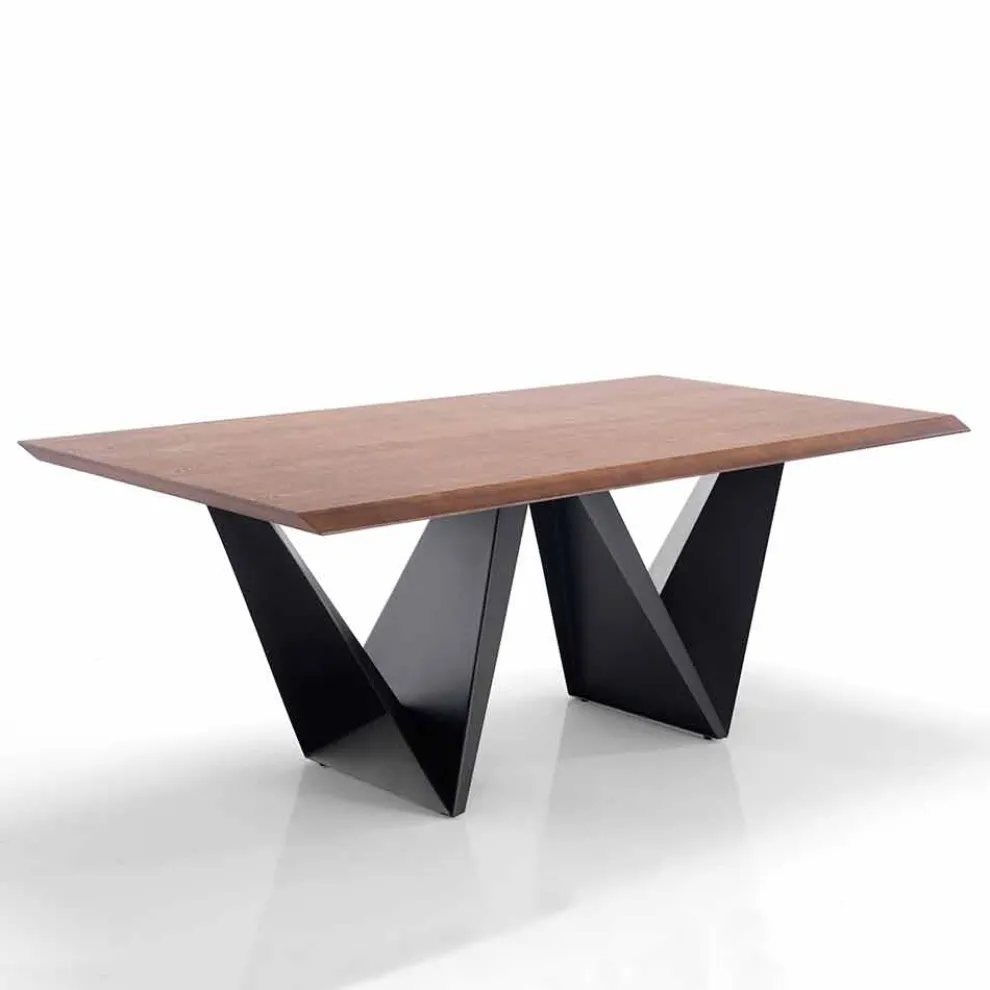 Küchentisch aus MDF und Metall in modernen Design - Helene