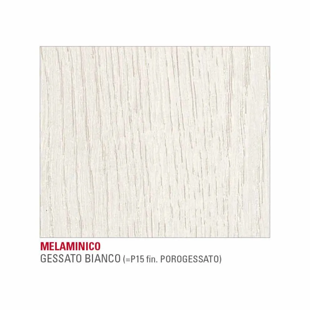 Küchentisch mit Melaminplatte und Metallgestell Made in Italy - Spilla