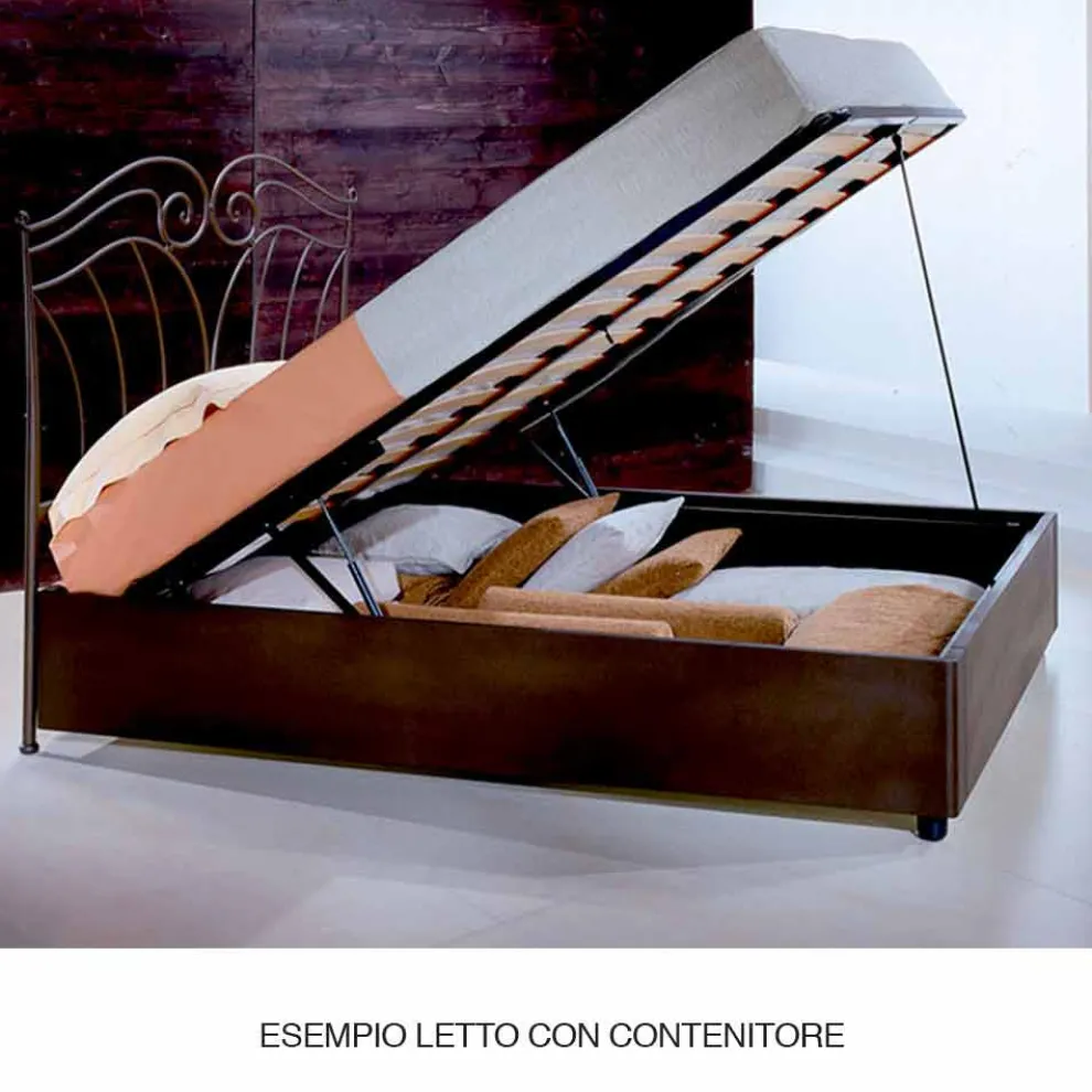 Turchese Einzelbett aus Schmiedeeisen in Design