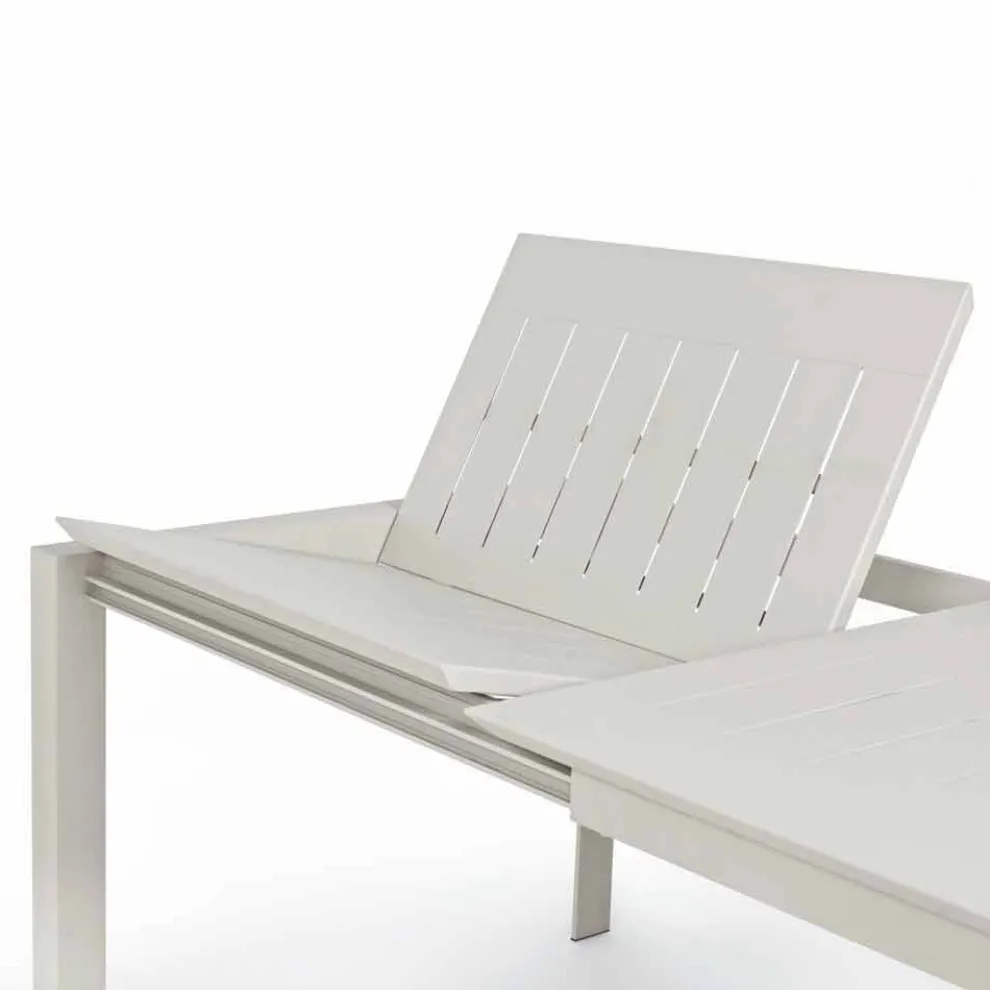 Ausziehbarer Tisch im Freien Bis zu 240 cm in Aluminium Homemotion - Casper