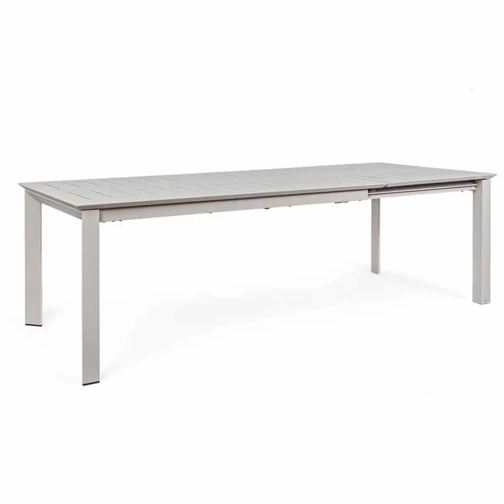 Ausziehbarer Tisch im Freien Bis zu 240 cm in Aluminium Homemotion - Casper