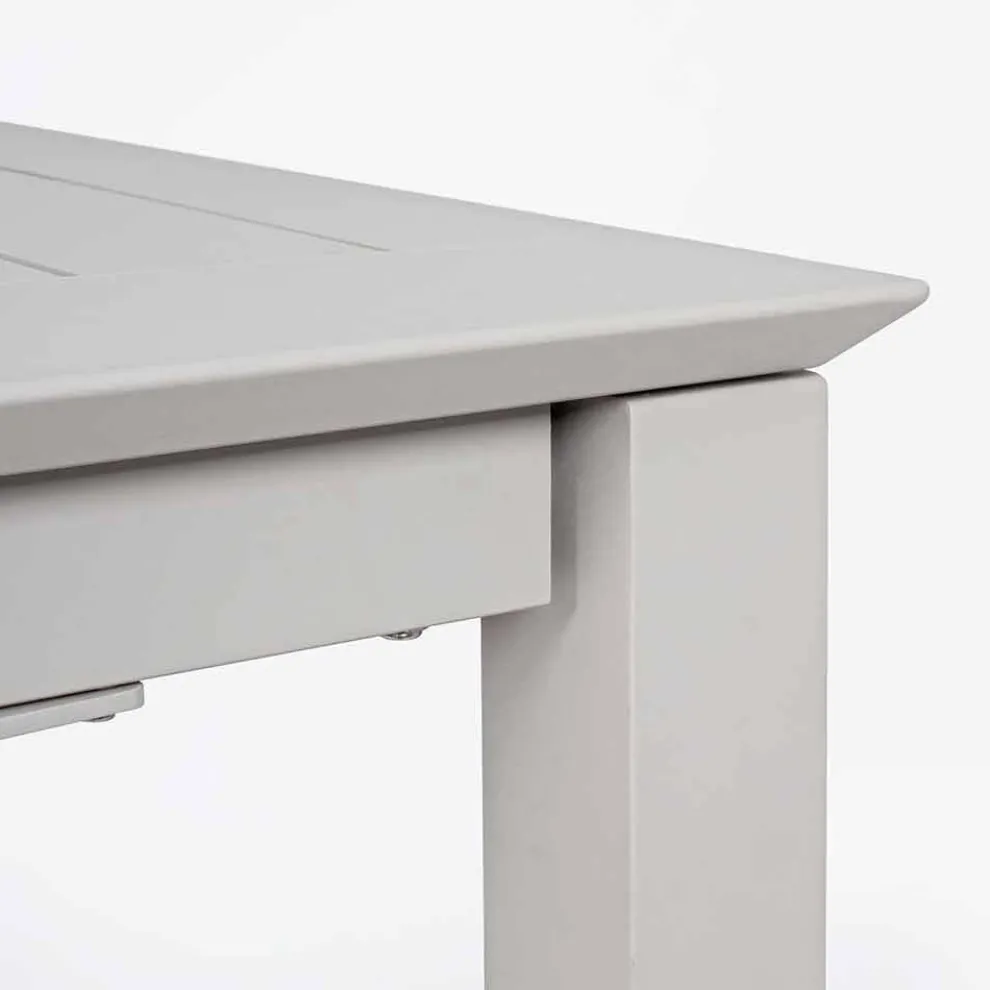 Ausziehbarer Tisch im Freien Bis zu 240 cm in Aluminium Homemotion - Casper