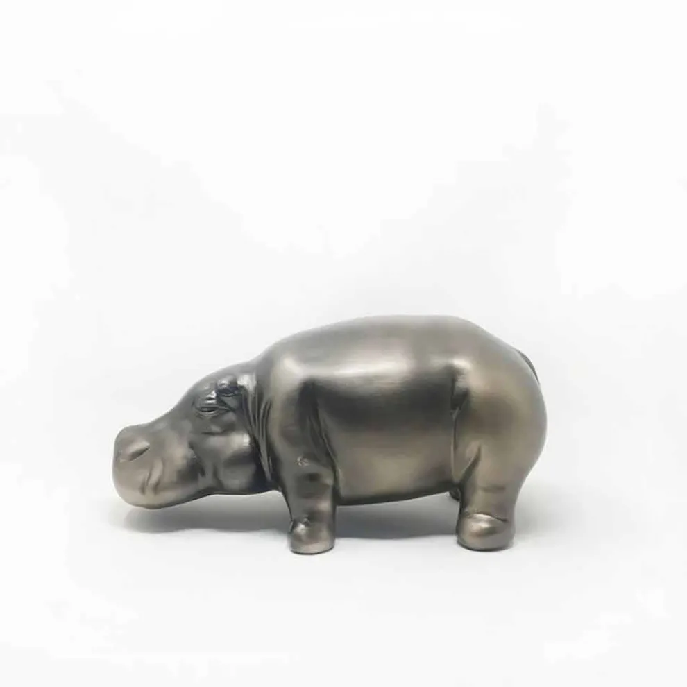 Keramik Ornamente in Nilpferdform, Made in Italy - Savage