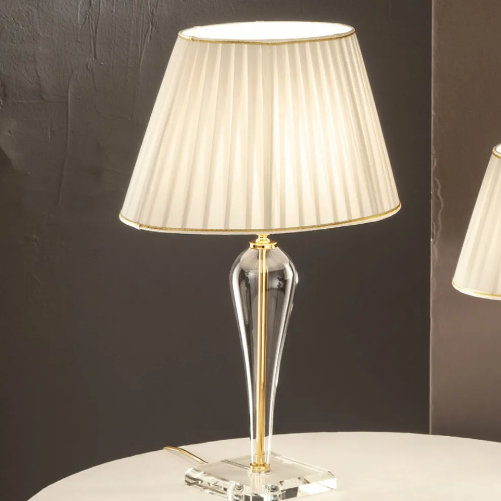 Klassische Tischlampe aus italienischem handgefertigtem Glas - Rapallo