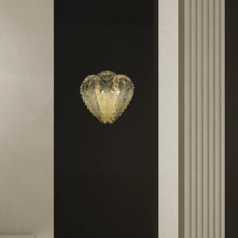 Klassische Wandlampe aus venezianischem Glas und Metall Made in Italy - Artemide