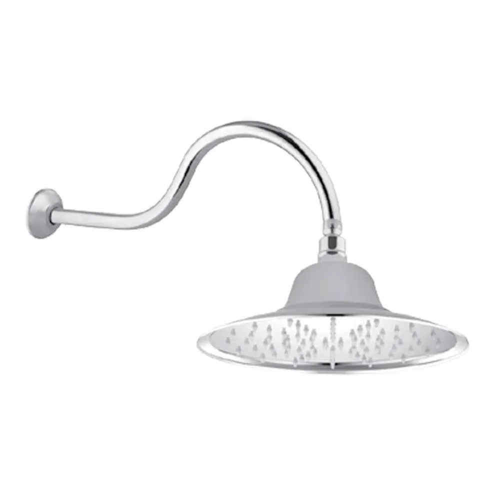 Klassischer Stahlduschkopf mit Messingduscharm Made in Italy - Jeko