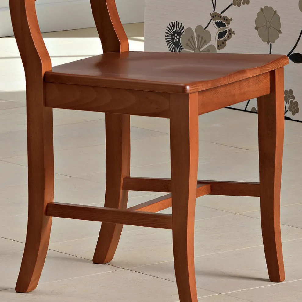 Klassischer Stuhl aus massivem Buchenholz im italienischen Design - Baptiste